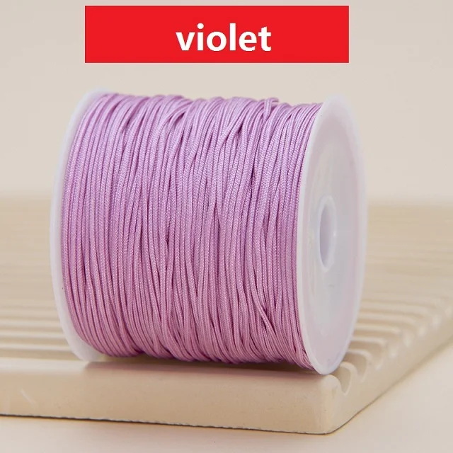 Corda in nylon per braccialetti, cordoncino per annodare cinese, filo per perline in nylon per braccialetti intrecciati, collane con perline e macramè