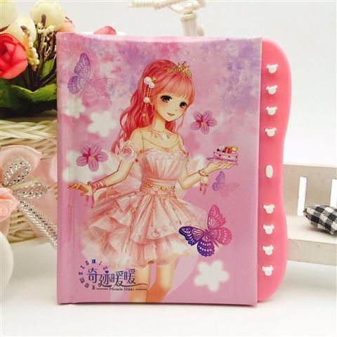 kawaii cute stationary lederen notebook encrypted diary girl notebook notepad journal notebook planner sketchbook: F