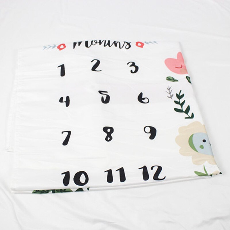 Baby Monthly Blanket Newborn Photography Backdrops Baby Receiving Blankets Baby Photo Blanket Born Baby Accessories