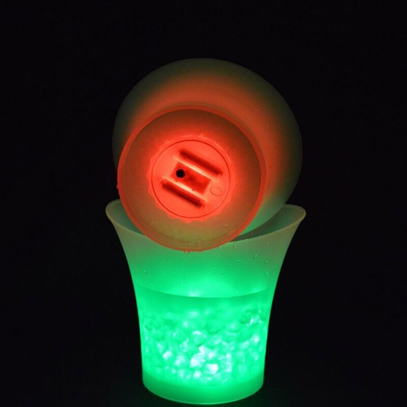 Durable 5L Colorful LED Ice Bucket Bar Ice Wine Trough Water Entertainment Stand Holder Outdoor Ice Bucket Bar Tools