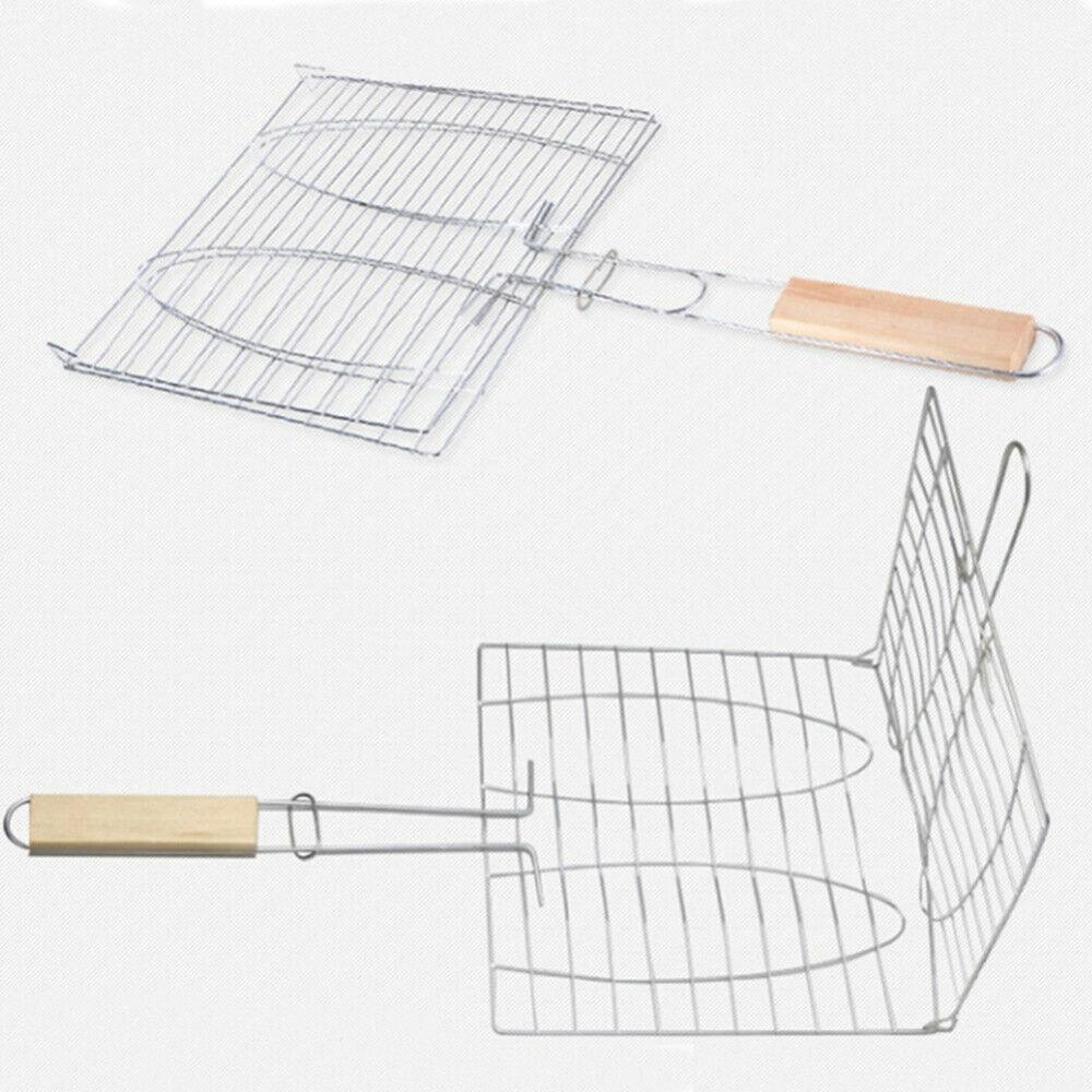 Barbecue Grillen Matten Vis Clip Draagbare Bbq Grillen Mand Rvs Barbecue Vis Clip Net Outdoor Camping Gereedschap L3