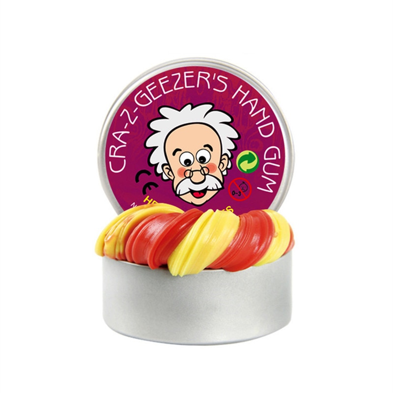 Slim legetøj hånd gummi temperatur ændring skifter farve slim fluffy lys ler plasticine mudder legetøj børn