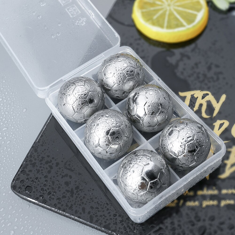 Metal Ice Cubes Set Premium Whisky Chilling Stones Metal Ice Cube