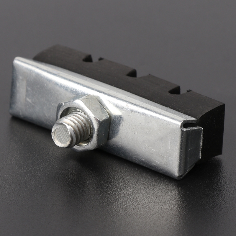 1 par de pastillas de freno en V para bicicleta, zapatos de goma, bloques negros, piezas de Ciclismo de seguridad duraderas, accesorios para bicicleta de carretera MTB