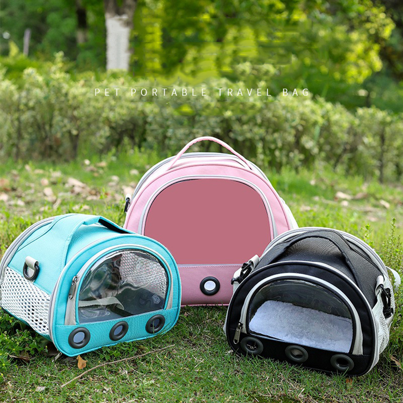 Bolsa transportadora para gatos, perros, pájaros y conejos con cojín de algodón grueso, mochila de aviación para mascotas, bolsa de viaje portátil antisufocación, bolsa para perros y mascotas