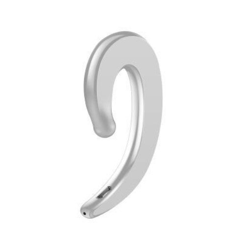 Bone conduction hoofdtelefoons, draadloze bluetooth oordopjes met microfoon, hd-oproep, handsfree sport oordopjes, zweetbestendige oorhaak oordopjes: 02 zilver