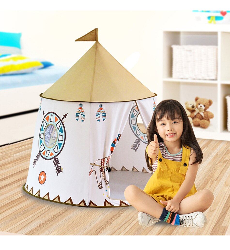 123*116 centimetri Per Bambini Casa Tenda Portatile Tenda Per Bambini Wigwam Tenda del Gioco A Secco Piscina Con Le Palle Tipi Bambino Per regalo di compleanno Di Natale