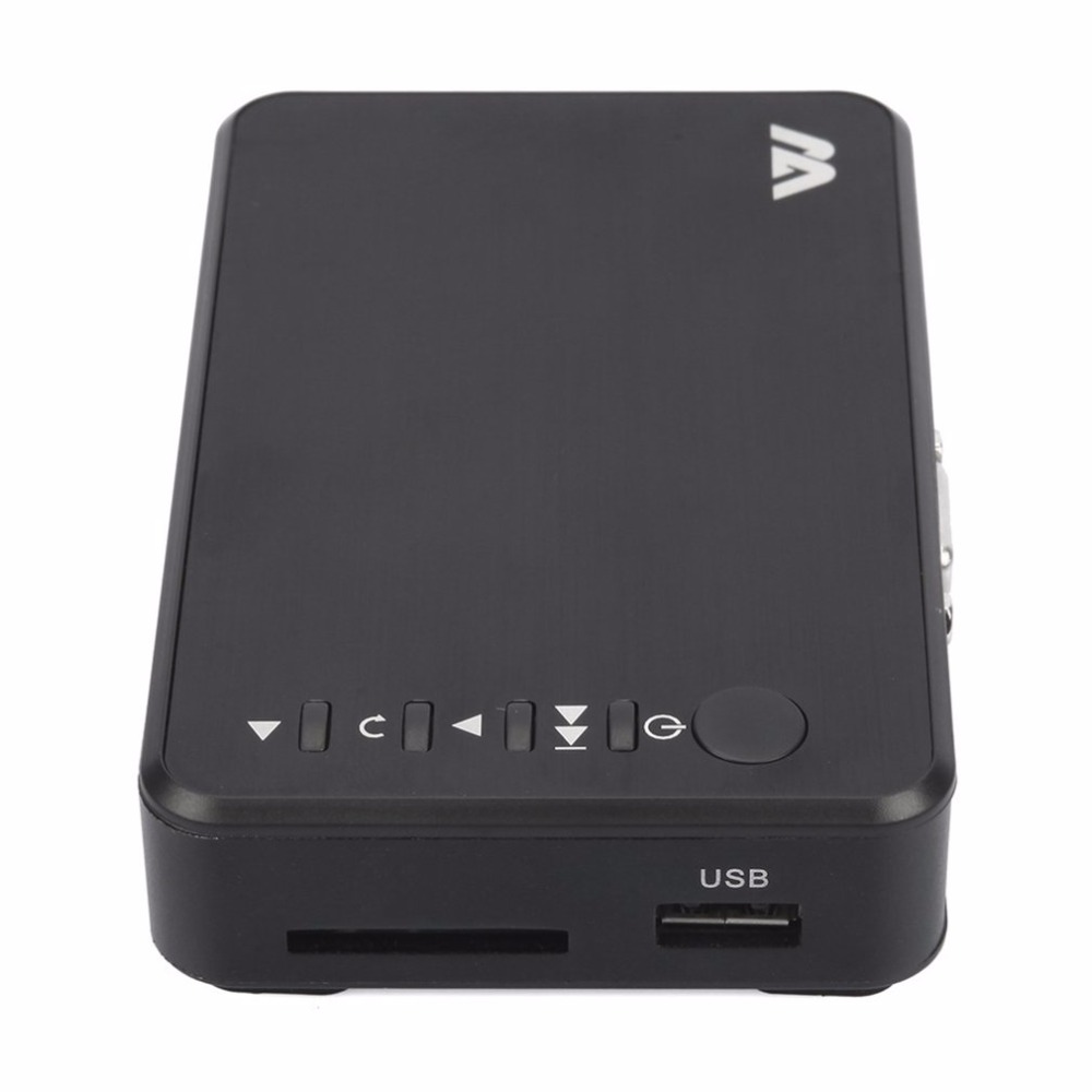 Mini Portable Full HD 1920x1080 HDMI VGA AV USB disque dur U lecteur de disque multimédia lecteur H7 pour maison voiture bureau
