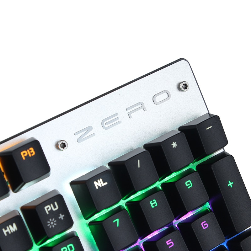 Metoo Mechanical Keyboard 87/104 Anti-ghosting Luminous Blue Black Switch Backlit wired Gaming Keyboard Russian/English/Spainsh