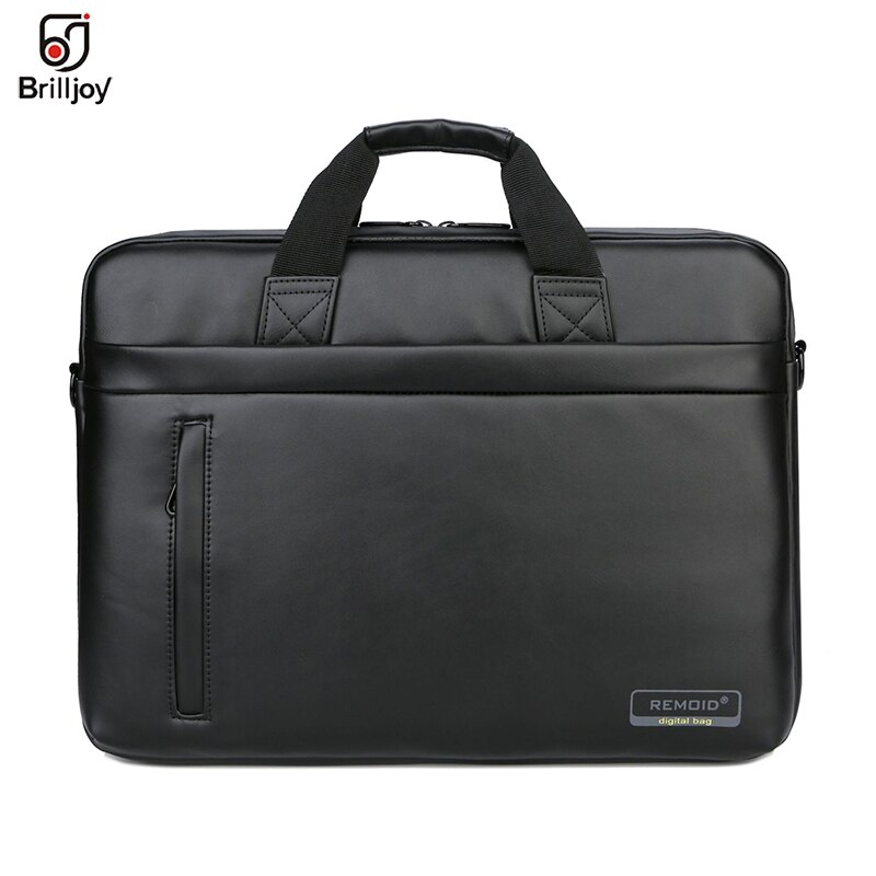 Kobieta mężczyzna torebka PU torba na laptopa 14 15 cali Notebook biznes podróż torba na laptopa torba na ramię torba na macbooka 13 15 HP: 14-14.6inch black