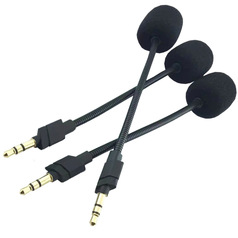 3.5mm Detachable Microphone For Logitech G733 Lightspeed Gaming Headset Accessories Replacements 360° Bendable Mics