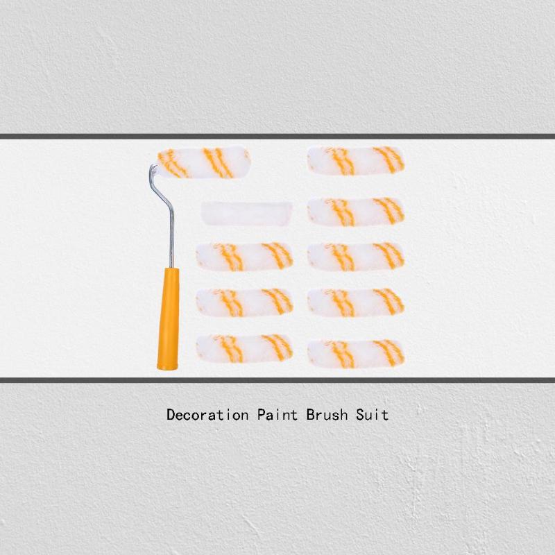 Huis Schilderen Borstel Muurverf Roller Met 10 Pcs Vervanging Roller Covers Muur Kwast Set Decor Gereedschap