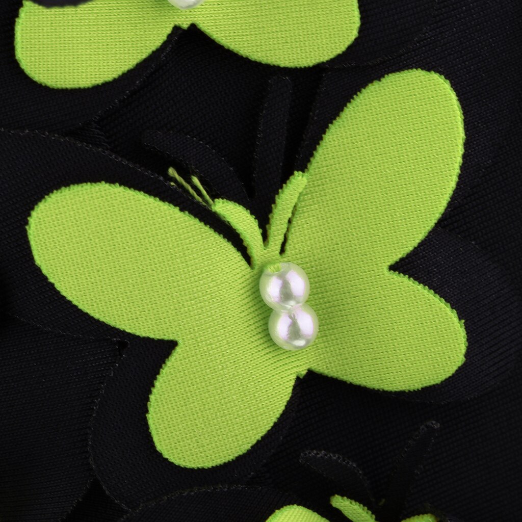 Badmuts Vrouwen Stijlvolle Retro Badmuts Met Vlinders Parels Decor Voor Lang Haar Dames Houden Haar Droog