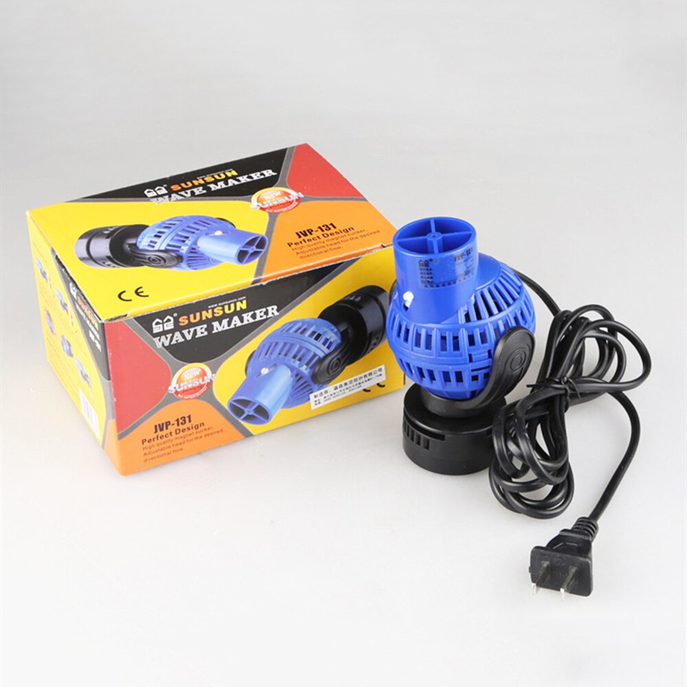 360dergee Aquarium Wave Maker Pump Single Double Head Adjustable Direction Seawater Freshwater Wave Pump For Fish Tank Surf Pump