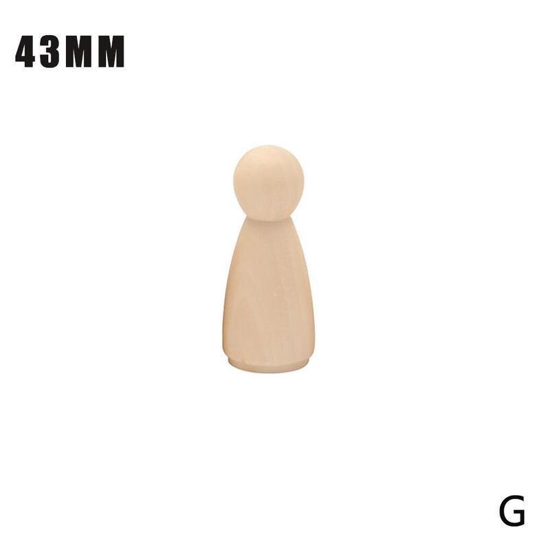 1 Uds. De muñecos de madera sin pintar, muñecos de Madera hechos a mano para hombres y mujeres, figuras artesanales, Graffiti de Color pequeño, juguete de madera W7Q5