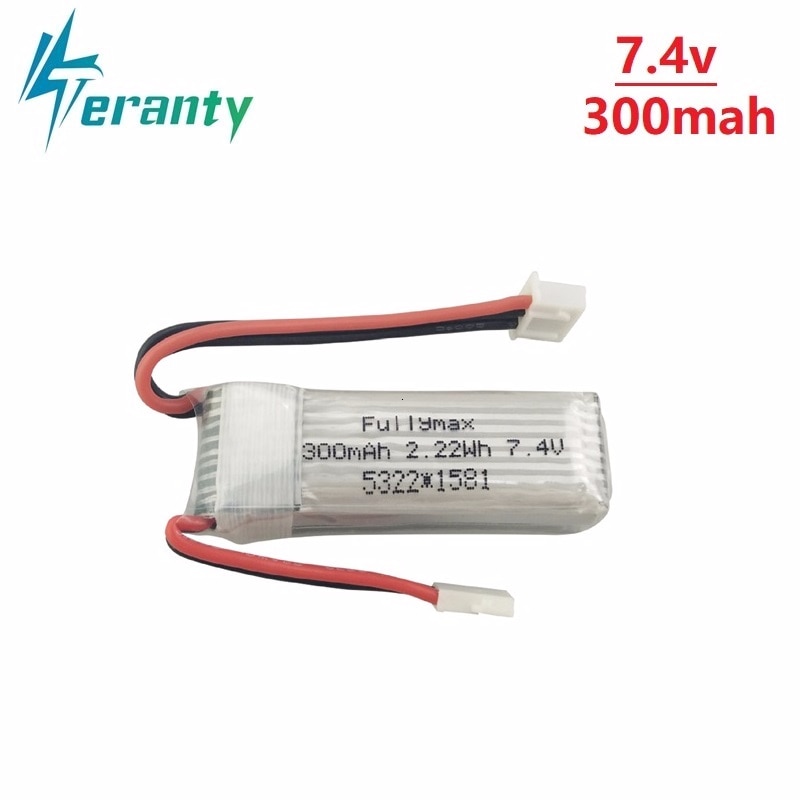 7.4V 300mAh 30C Lipo Battery for XK DHC-2 A600 A700 A800 A430 7.4v lipo battery for WLToys F959 RC Airplane RTF 1Pcs to 10Pcs
