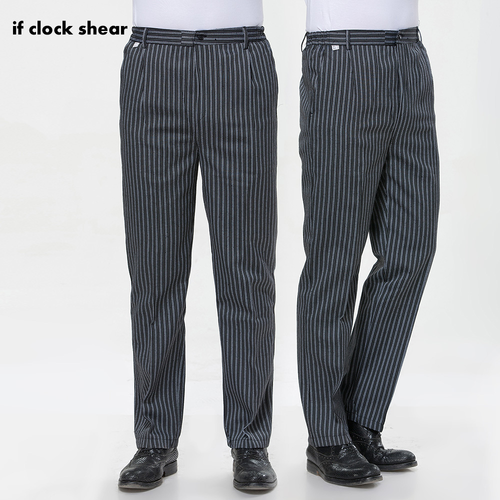 hotel cook waiter pants Cookchef work clothes restaurant Elastic trousers work clothes men zebra pants uniform