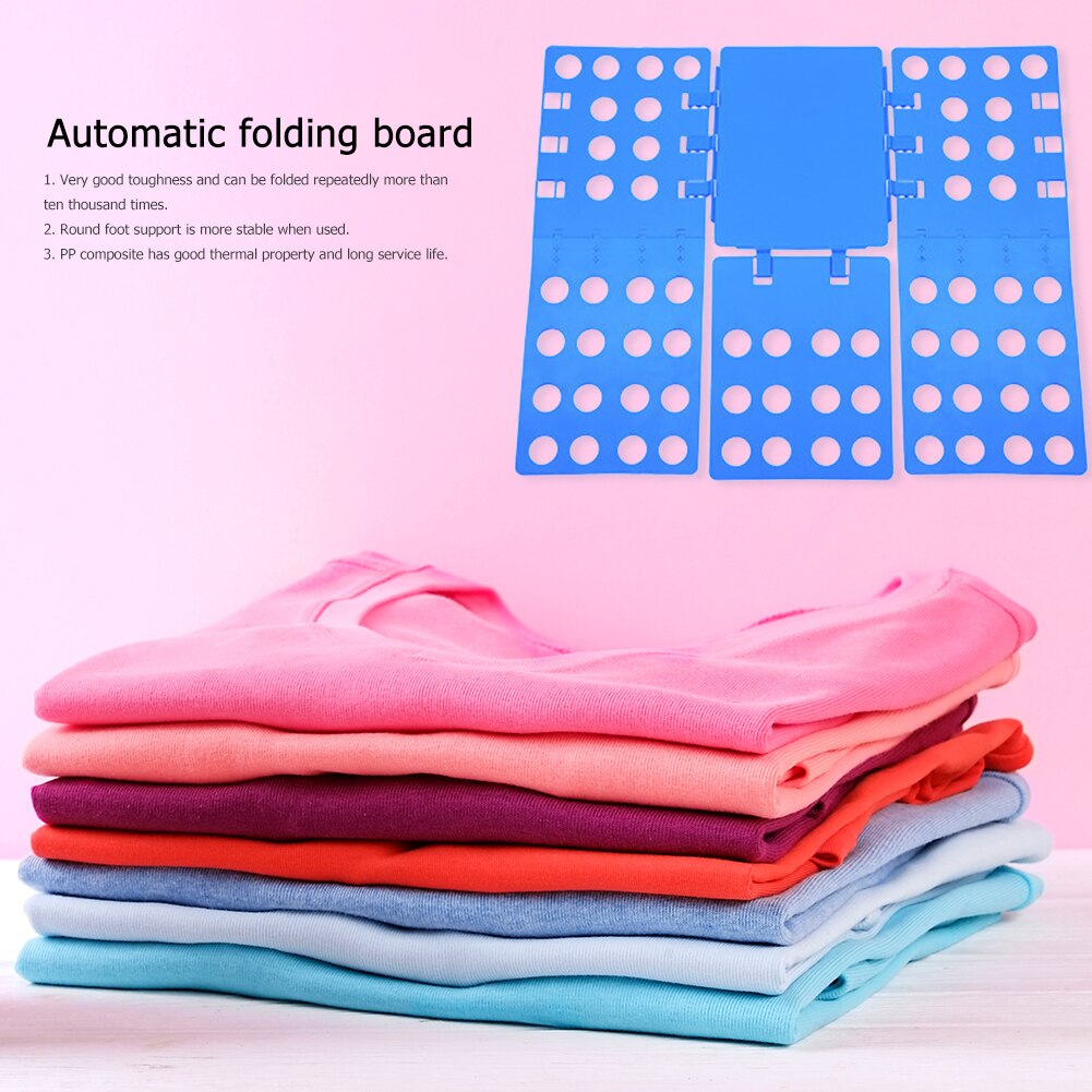 Folding Clothes Holder Organzier Plastic Laundry Foldable Board Finishing Tools Fold Save Time Quick Clothes Holder