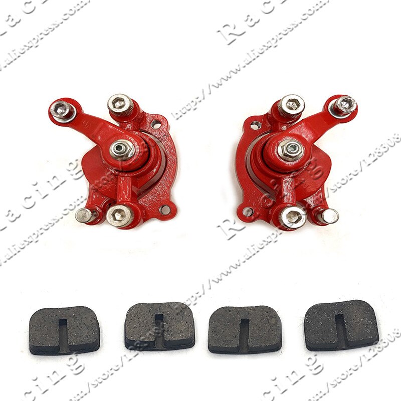 Front Rear Disc Brake Caliper Pads For 43cc 47cc 49cc Chinese Mini Moto Kids ATV Quad Minimoto Dirt Pocket Bike Gas Scooter