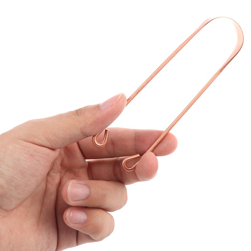 1PC Red Copper Tongue Scraper Cleaner Scraper Men Women Soft Silicone Toothbrush Dental Oral Care Hygiene Health Care Tool