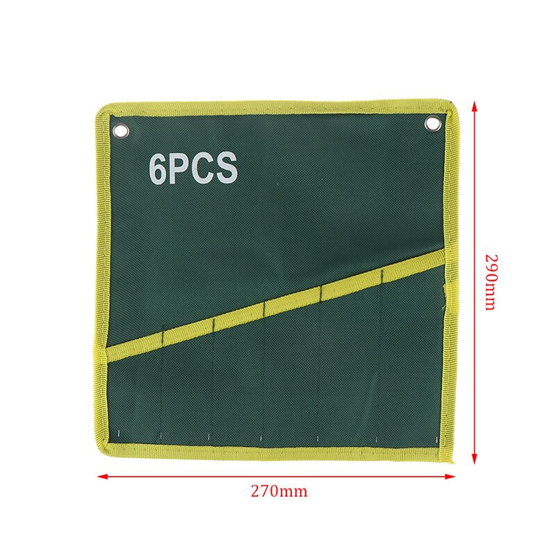 6/8/12/25 Pocket Grids Canvas Roll Spanner Tang Wrench Tool Opbergtas: A1