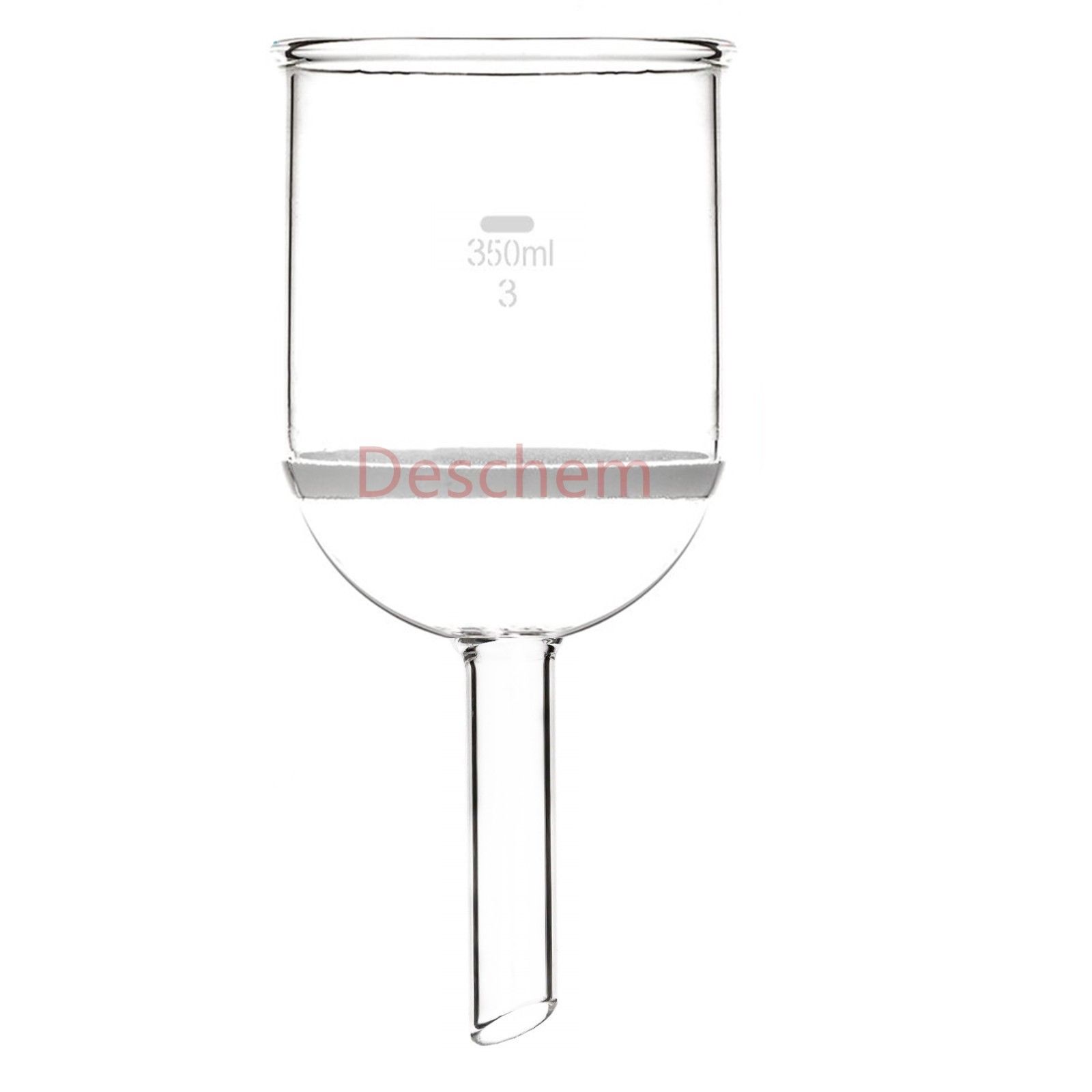 350ml,Glass Buchner Funnel,#3 Coarse Filter,Straight Tube,Chemistry GG17 Labware
