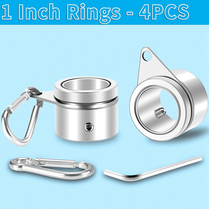 Aluminum Alloy 360° Rotating Flagpole Rotating Flag Mounting Ring-Suitable For 0.75-1.02 Inch Diameter Pole