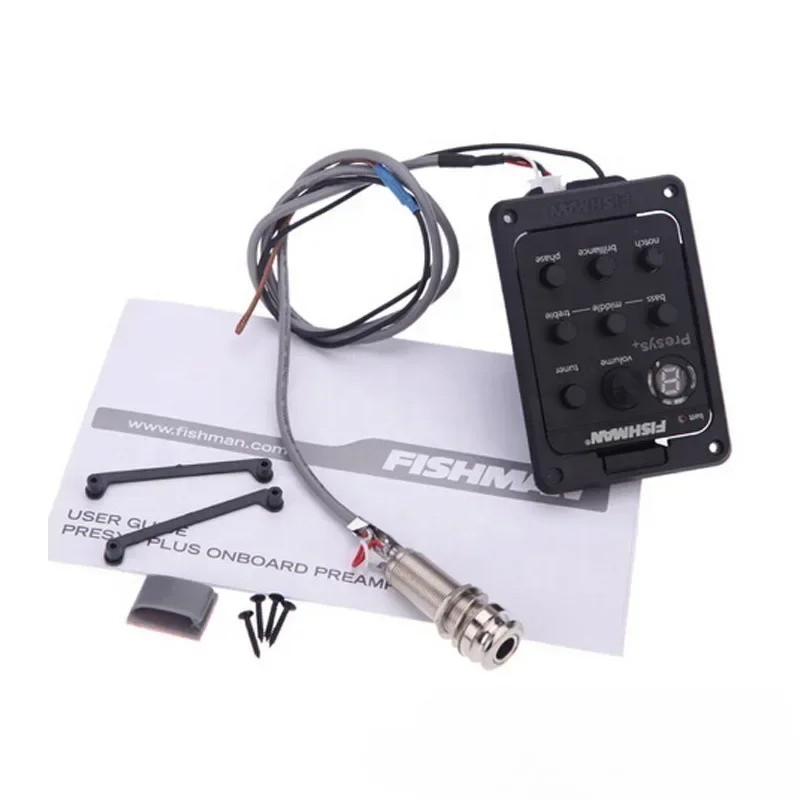 301 Band Akoestische Gitaar Pickup met Tuner Mic Blend Voorversterker EQ Tuner Beat Board Met Zachte Piezo 201