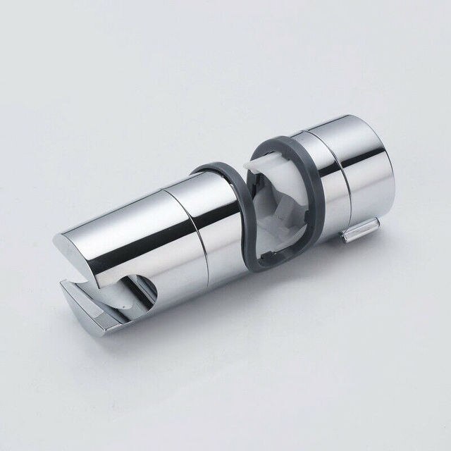 Chrome Bathroom Electroplating Lift Pipe Sliding Sleeve Universal Shower Head Holder Adjustable Riser Rail Bracket Slider Bar: Default Title
