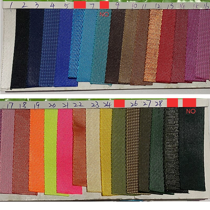 50 Yards 15mm Polyester Nylon Webbing Bag Strap Thickness 1mm For Backpack Strapping Tape Sewing Belt DIY Craft 40 Colors
