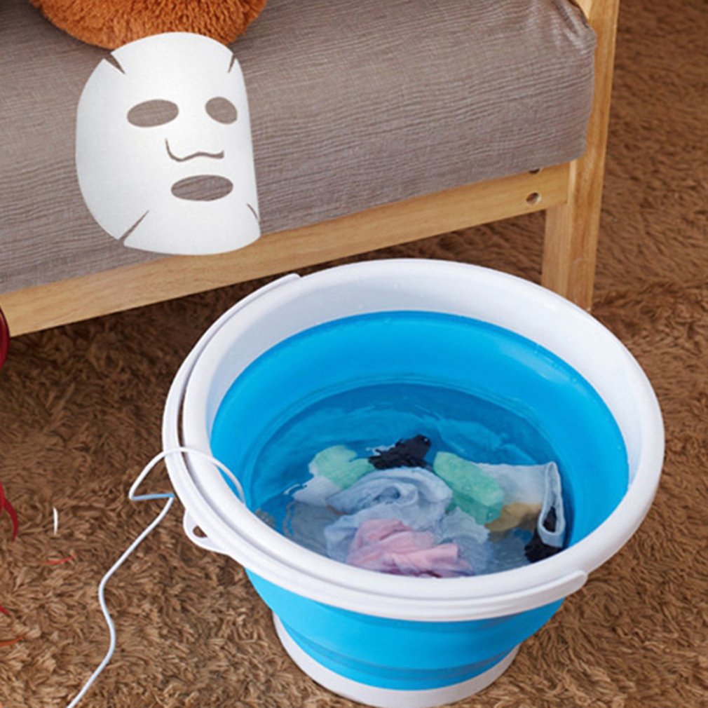 Student Dormitory Usb Plug-In Portable Ultrasonic Automatic Folding Bucket Hanging Mini Washing Machine