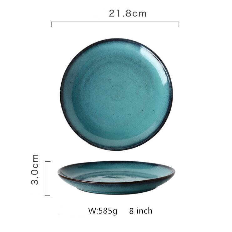 Porcelain Dinner Plate Set Kitchen Plate Ceramic Tableware Food Dishes Rice Salad Noodles Bowl Soup Kitchen Cook Tool: K