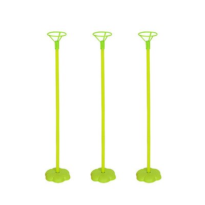 1 stk farve fødselsdag ballon stativ stick diy enhjørning fest dekoration latex balloner bord flydende bogstav ballon støtte stang: 5pc 45cm grøn