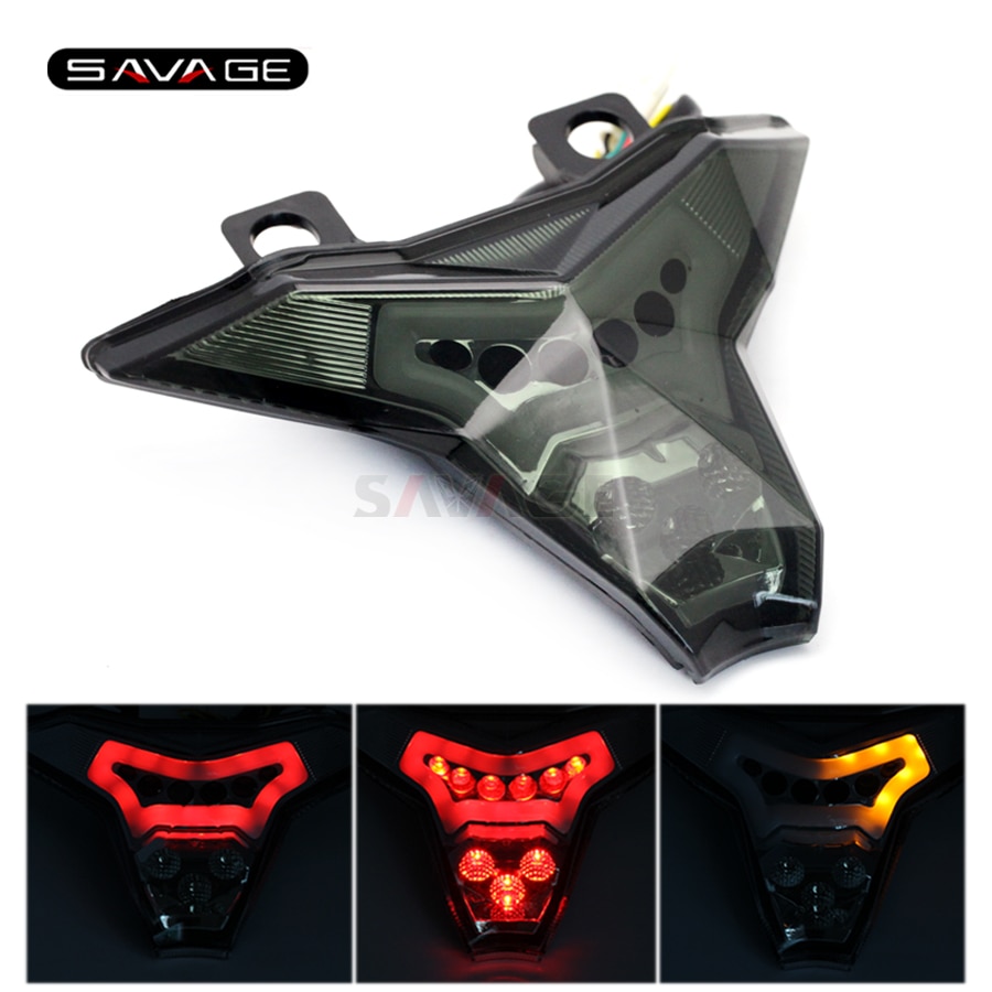 Feu arrière LED pour moto KAWASAKI Z1000, feu de stop clignotant, accessoires pour motos, Z1000, ZX-10R, ZX-10RR, ZX-6R, Z400, NINJA 400