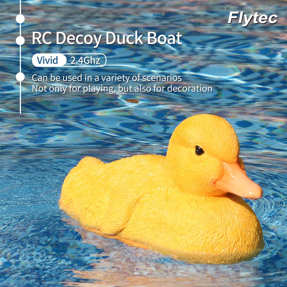 Flytec V203 Afstandsbediening Eend Boot 2.4Ghz Stabiele Waterdichte Leuke Eend Tuin Zwembad Vijver Rc Eend Boot Speelgoed