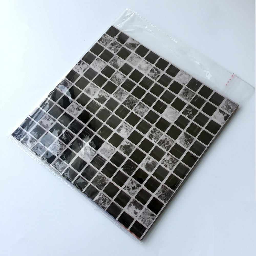 Funlife keittiön koristelu liima mosaiikki laatta tarra kylpyhuoneen seinä vinyyli tapetti vedenpitävä laatat pvc paneeli roiskeet