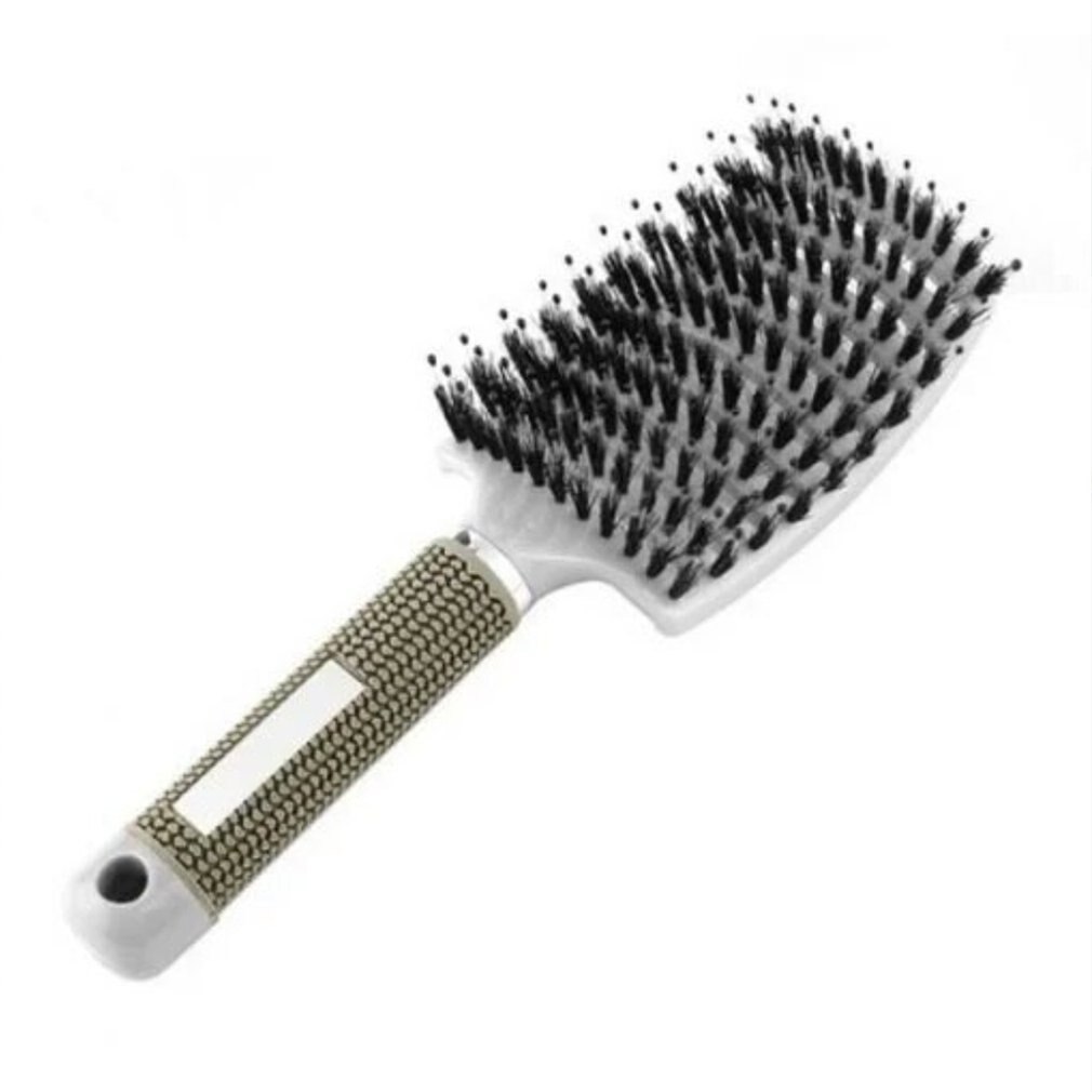 Dawan-peine de costillas de repuesto, peineta curvada grande con motivo de luna creciente, peine para peinado, artefacto esponjoso para peluquería: grey