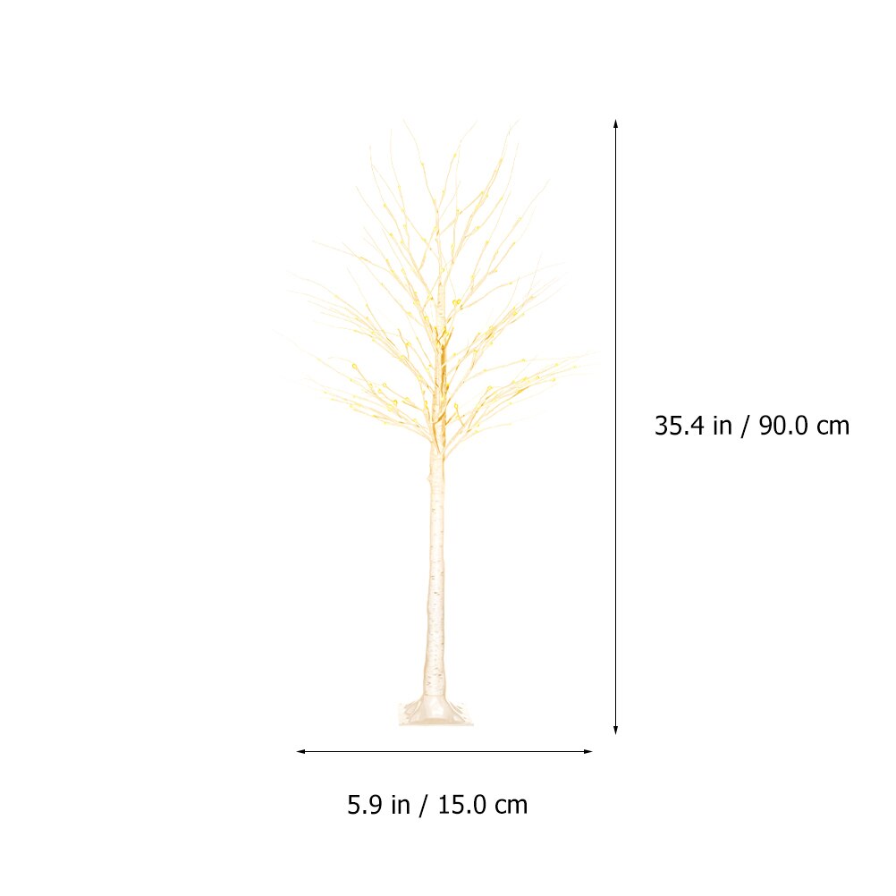 Glow In The Dark Christmas Tree With Lights LED Birch Tree Light Luminous Lamps Year Lights Decorative Lamp Decor