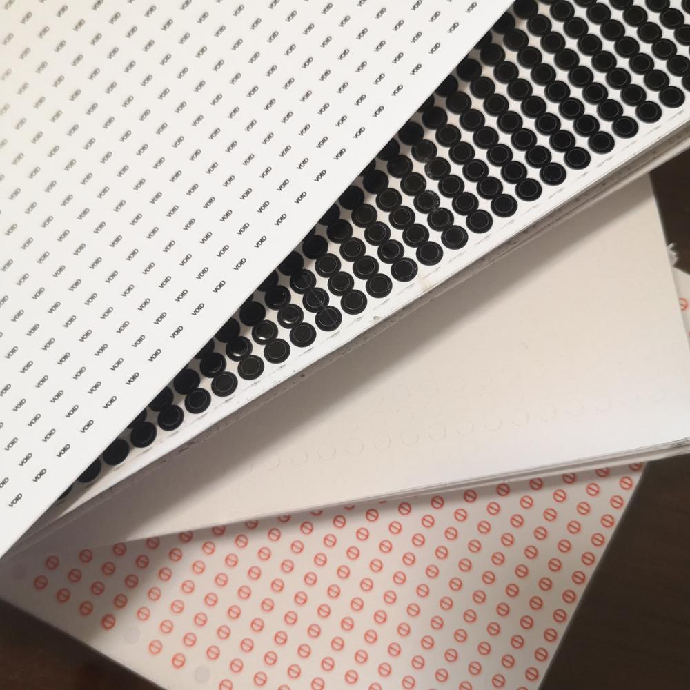 900pcs 3mm Small Screw Hole Sticker Brittle Paper Security Label Removal Proof Tamper Evident Warranty Void If Seal Broken
