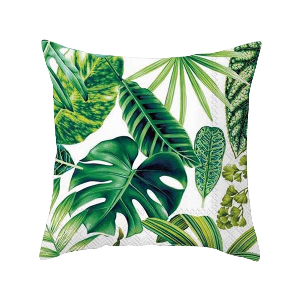 45 x 45cm växter blommigt kuddfodral tropiska löv kuddfodral kuddfodral för vardagsrum bedboom