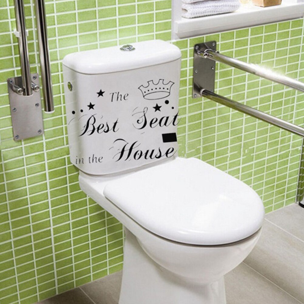 Home Waterproof Bathroom Kitchen Removable Commode PVC DIY Window Decorative Sticker