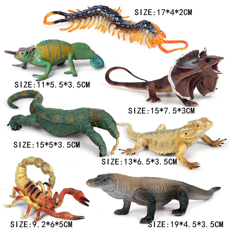 Simulation pour enfants modèle animal sauvage solide en plastique girafe rhinocéros tigre lion léopard cheval collecte jouet modèle