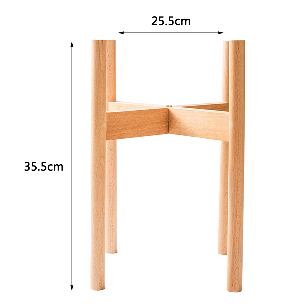 Kreuz Buche Holz Blumentopf Pflanzer Gestell Ständer Halfter Topf Halterung Massivholz Halterung: b