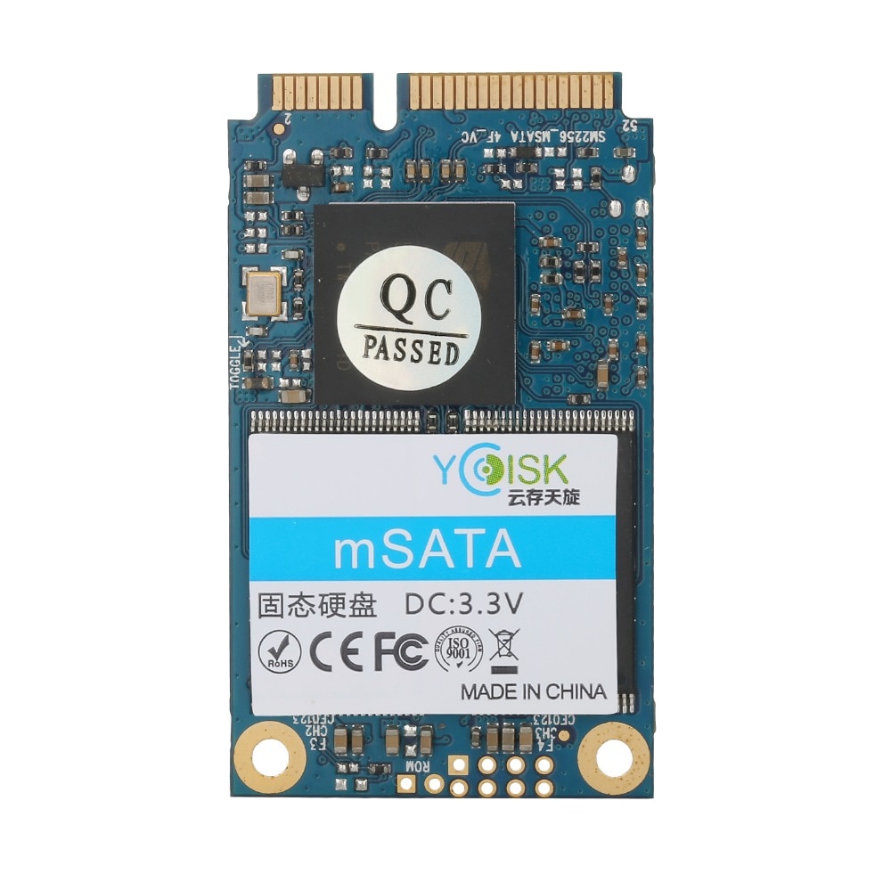 Goldendisk YCdisk Seriële mSATA 3.0 64GB SSD Solid State Drive Interne PCI E 256gb 128gb M-SATA III