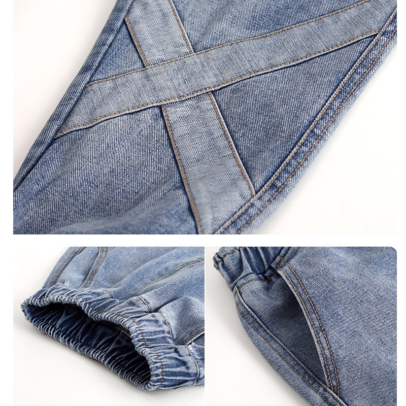Jeans Streetwear Denim Pantalones nueva primavera pantalones holgados sueltos chicos azul vaqueros de jogging Casual ropa 8 10 12 14 años