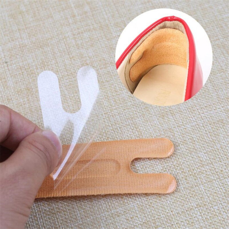 Protector de silicona para el talón para mujer, pegatina gruesa para el dolor del talón, antifricción, tira de forro, plantillas para zapatos de tacón alto