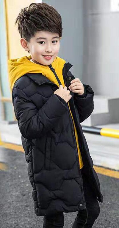Größe Für 6 8 10 12 13 Jahr Warme Jungen Mäntel Winter Parkas freundlicher Kleidung Verdickung Mit Kapuze neue Jungen Outwear: 03 / 10