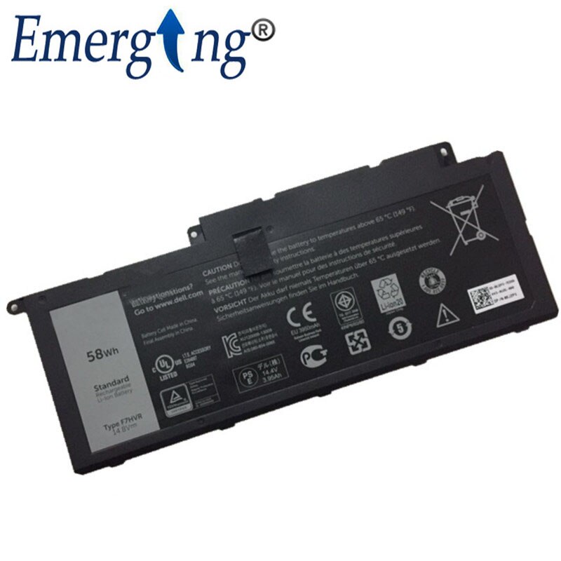 14,8 V 58WH Neue Original F7HVR Laptop Batterie für Dell Inspiron 17-7000 T2T3J 062VNH 15-7537 G4YJM