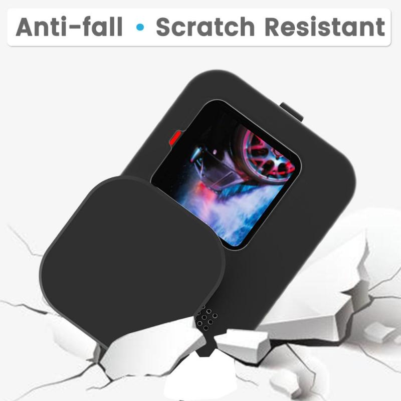 Housse de protection en Silicone pour caméra GoPro Hero 9, étui à manches noires, cadre avec lanière, accessoire,