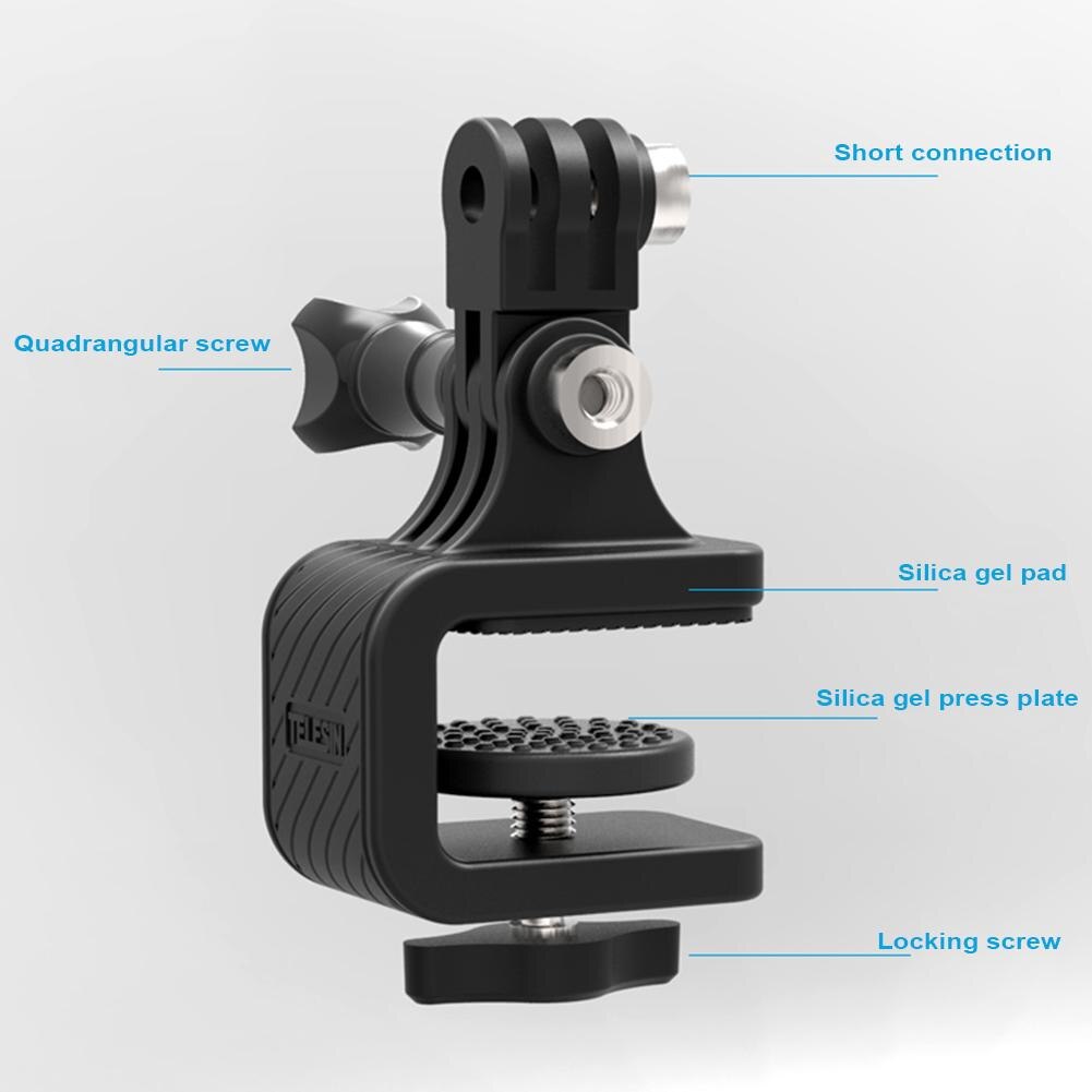 Support de fixation rotatif pour guidon de moto, Skateboard, vélo, caméra d&#39;action GoPro Hero